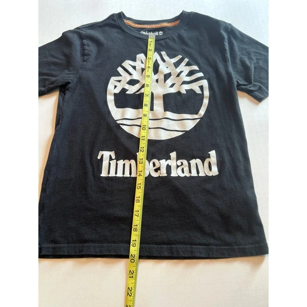 imberland Big Logo Black Graphic T-Shirt - Boys Med (10-12)